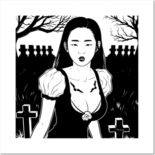 Graveyard Girl Posters and Art